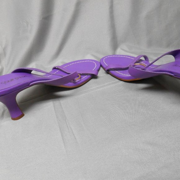 Coup D’Etat purple high heel sandals women’s 9 ½ - Picture 2 of 5
